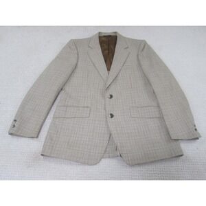 VTG Phoenix Clothes Jacket Mens‎ 40 Beige Button Blazer Sport Coat Amalgamated